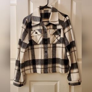 Black and White Plaid Jacket